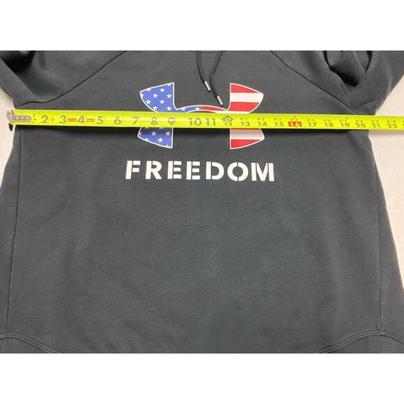 NWT Under Armour Sweatshirt Women’s Medium Freedom Rival Fleece USA Logo Hoodie - Picture 5 of 7